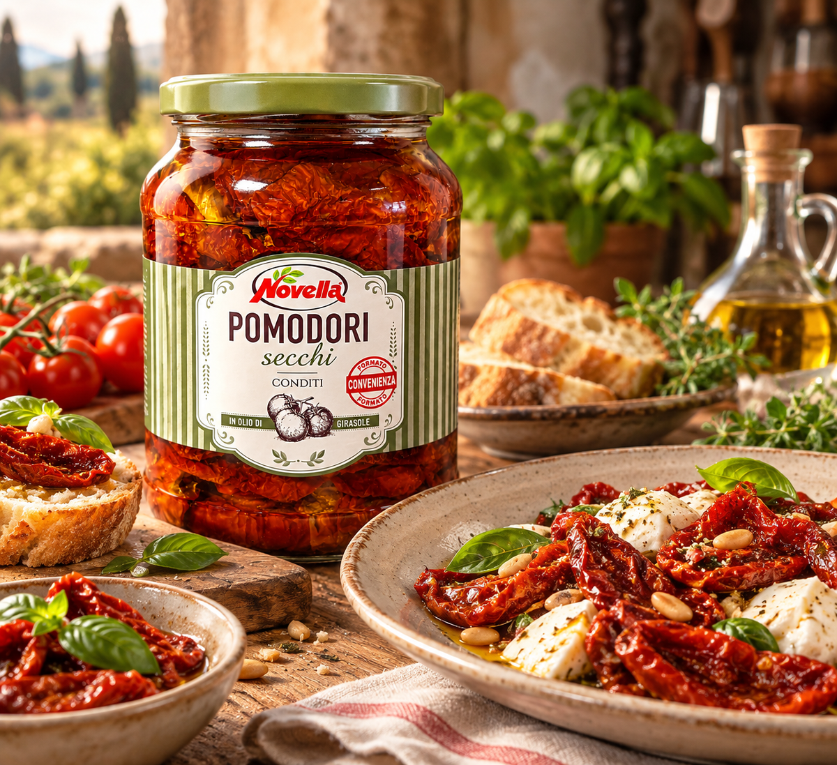 HAND-SEASONED SUN-DRIED TOMATOES in Sunflower Oil 710g