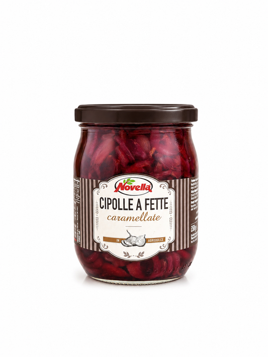CIPOLLE A FETTE CARAMELLATE in Agrodolce 520g