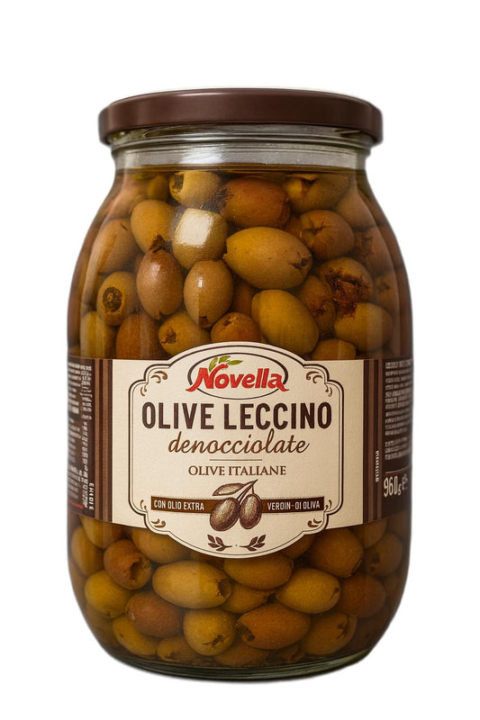 OLIVE LECCINO DENOCCIOLATE in olio di girasole e extravergine d'oliva 980gr