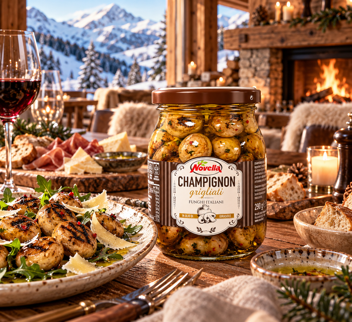 CHAMPIGNON GRIGLIATI in olio di girasole 520g