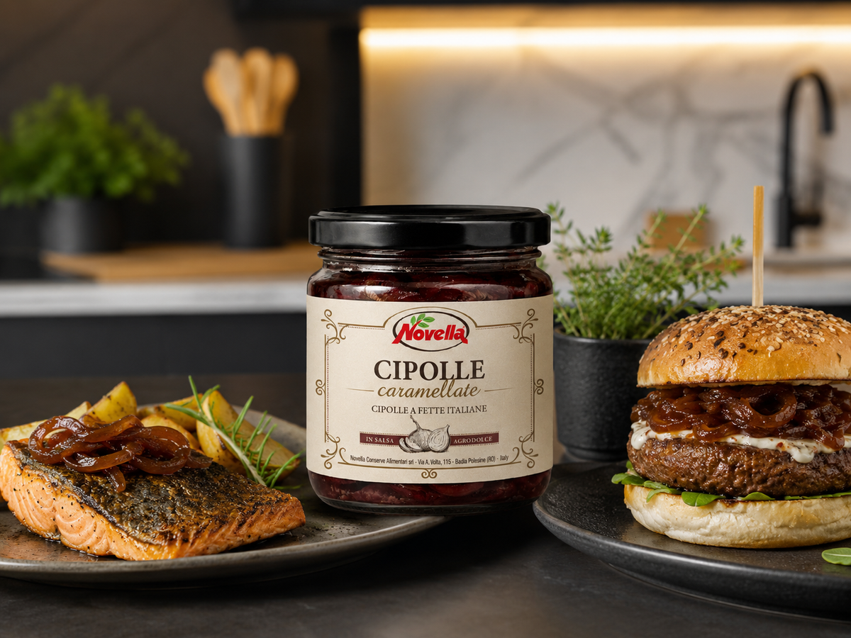 CIPOLLE A FETTE CARAMELLATE in Agrodolce 240g